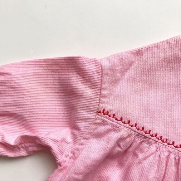 Vintage Smocked chicken corduroy long dress 6-12m - Picture 3 of 6